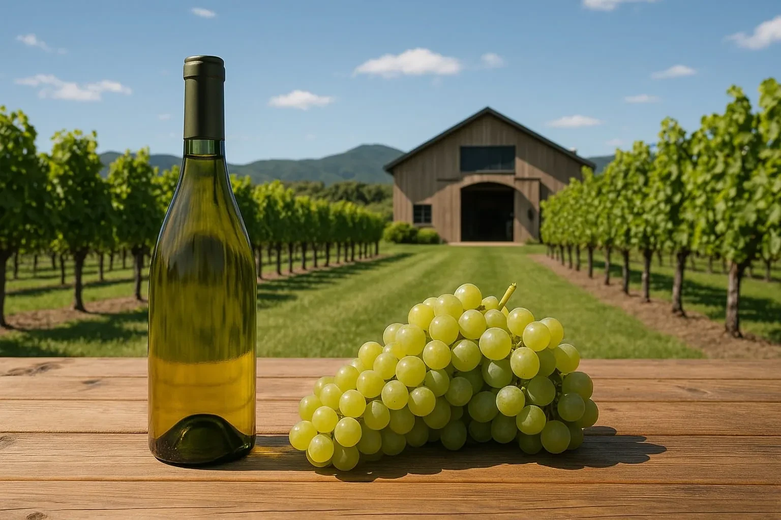 Rolling vineyard landscape in Marlborough